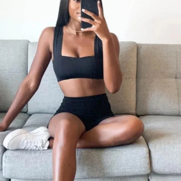 L*Space Parker Camacho Bikini Set Tangy Orange Pink - Picture 14 of 15